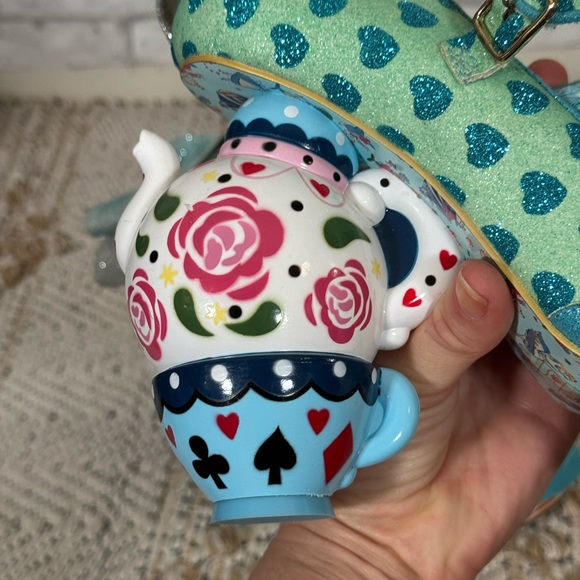 Irregular Choice Alice in Wonderland My Cup of Tea Blue Heels 39 - Picture 9 of 12